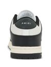 White and black calf leather Skel sneakers