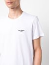 Cotton T-shirt with black front logo print