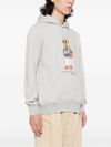 Cotton hoodie with iconic bear print on the front