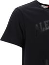 T-shirt in cotone con stampa logo e teschio frontale