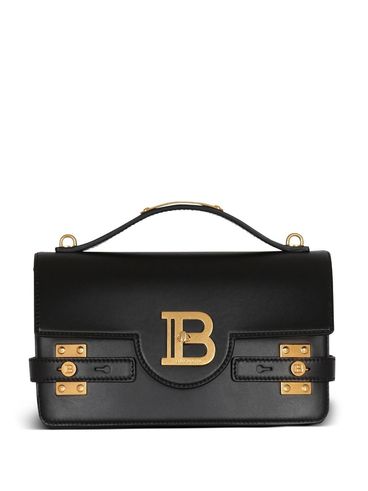 Shoulder bag B-Buzz 24 in calfskin leather with front logo plaque