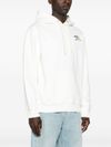 Cotton hoodie with embroidered Croquis De Tennis logo