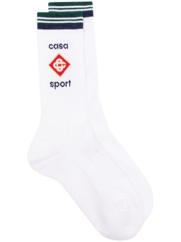 Casa Sport socks in cotton blend with striped cuff