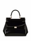 Sicily handbag in glossy calf leather