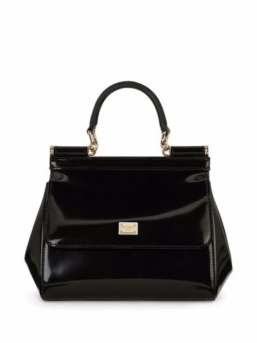 Sicily handbag in glossy calf leather
