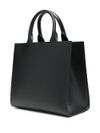 Small DG Daily tote bag in calf leather with front logo