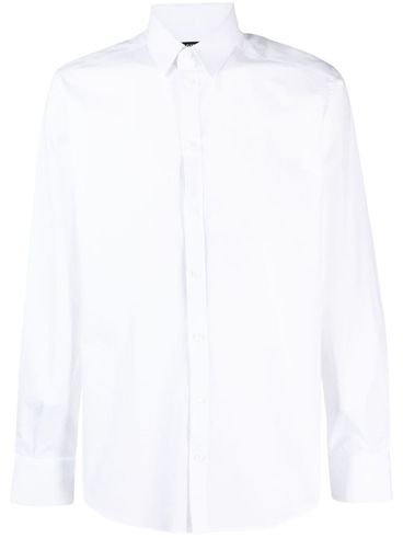 Cotton shirt with pleats at the cuffs