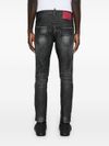 Slim fit faded stretch cotton jeans