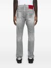 Slim fit faded stretch cotton jeans