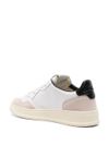 Medalist Sneakers in White Calf Leather and Suede