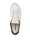 Medalist Sneakers in White Calf Leather and Suede