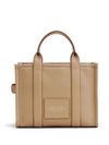 Medium-sized calf leather The Tote Bag with front logo