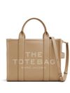 Medium-sized calf leather The Tote Bag with front logo