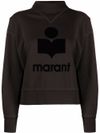 Cotton Moby-Ga sweatshirt with front printed logo