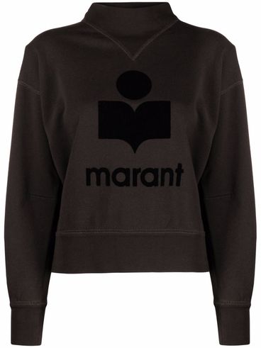 Cotton Moby-Ga sweatshirt with front printed logo
