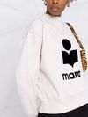 Cotton Moby-Ga sweatshirt with front printed logo