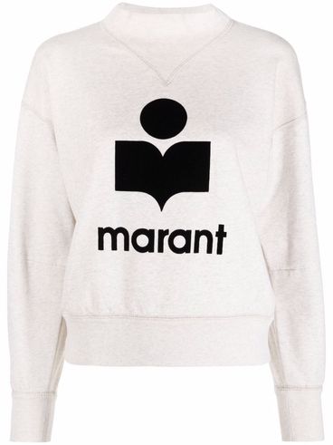 Cotton Moby-Ga sweatshirt with front printed logo