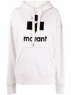 Cotton Mansel hoodie sweatshirt with black front logo.