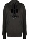 Cotton Mansel hoodie sweatshirt with front logo.