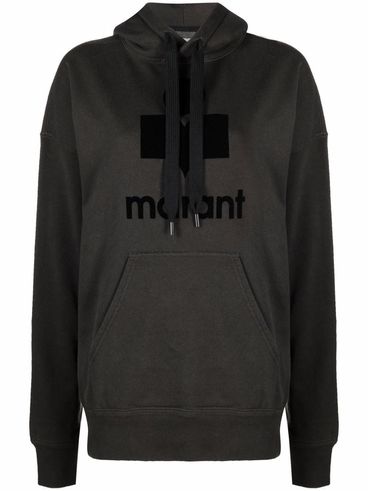 Cotton Mansel hoodie sweatshirt with front logo.