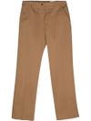 Straight-leg cotton pants