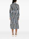 Midi shirt dress Absent in cotton with stripe pattern