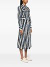 Midi shirt dress Absent in cotton with stripe pattern