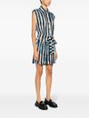 Short jumpsuit Tempesta in viscose with vertical stripe pattern