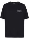 Cotton T-shirt with front logo label