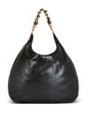 Large Hobo 1945 shoulder bag in calf leather with front logo