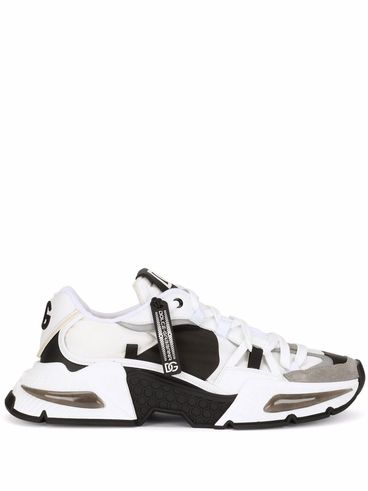 Sneakers Airmaster con design a pannelli neri e bianchi