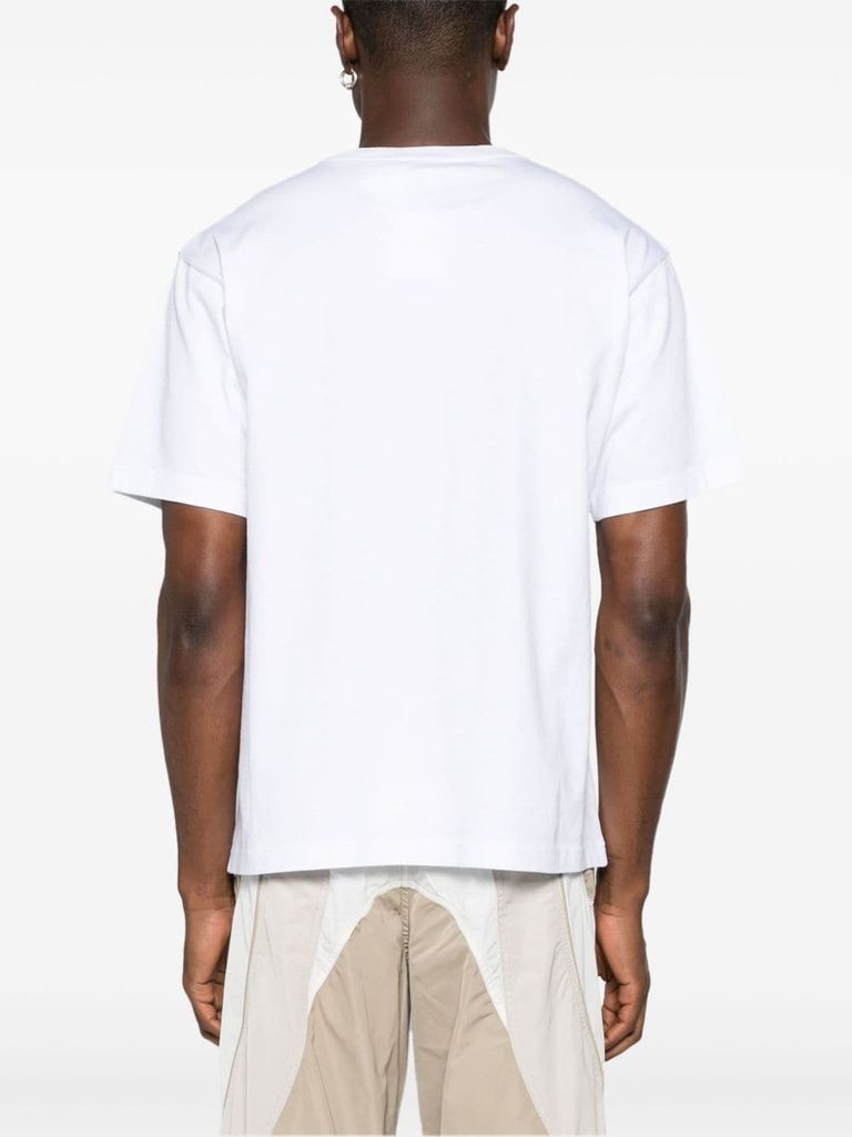 Shop Kenzo Boke 2.0 Organic Cotton T-shirt With Motif In Bianco