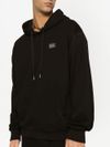 Iconic cotton sweatshirt with front metal label