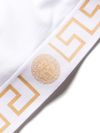 versace - Bra in cotone stretch con motivo greca - 1