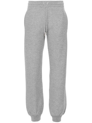 Virgin wool and cashmere sweatpants with elastic waistband