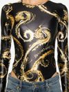 Stretch Chromo Couture bodysuit with print