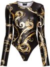 Stretch Chromo Couture bodysuit with print