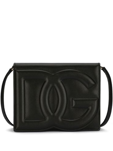 Calf leather shoulder bag with DG logo