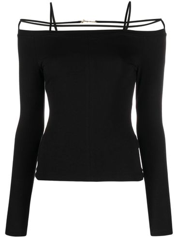 Le T-shirt Sierra top in stretch cotton with thin straps