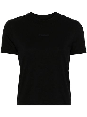 Gros Grain T-shirt in stretch cotton with logo