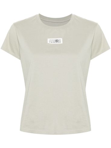 T-shirt in cotone con logo numeri