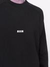 Cotton crewneck sweatshirt with printed logo