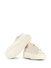 Sneakers H-Stripes in pelle di vitello con tallone oro