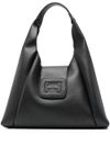 Borsa media Hobo in pelle di vitello martellata