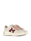 Sneakers Rebel in pelle di vitello con tallone rosa