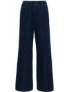 Wide-leg cotton jeans