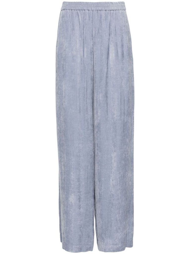 Shop Forte Forte Wide-leg Corduroy Pants In Grigio