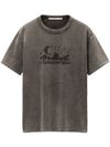 alexander wang - Crew neck cotton T-shirt with print