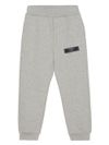 Cotton tracksuit pants with logo