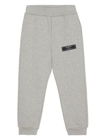 Cotton tracksuit pants with logo